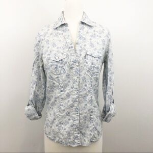 Levi’s paisley Half Button Western Shirt Size XS‎
